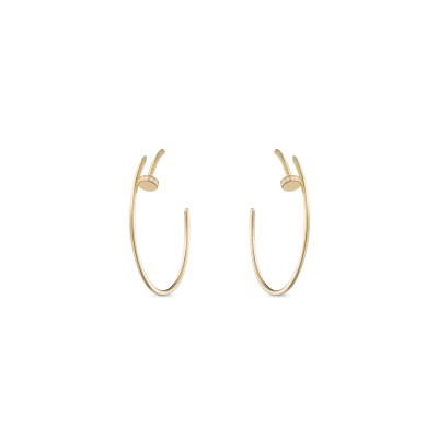 CARTIER JUSTE UN CLOU HOOP EARRINGS, LARGE MODEL, DIAMONDS B8301225